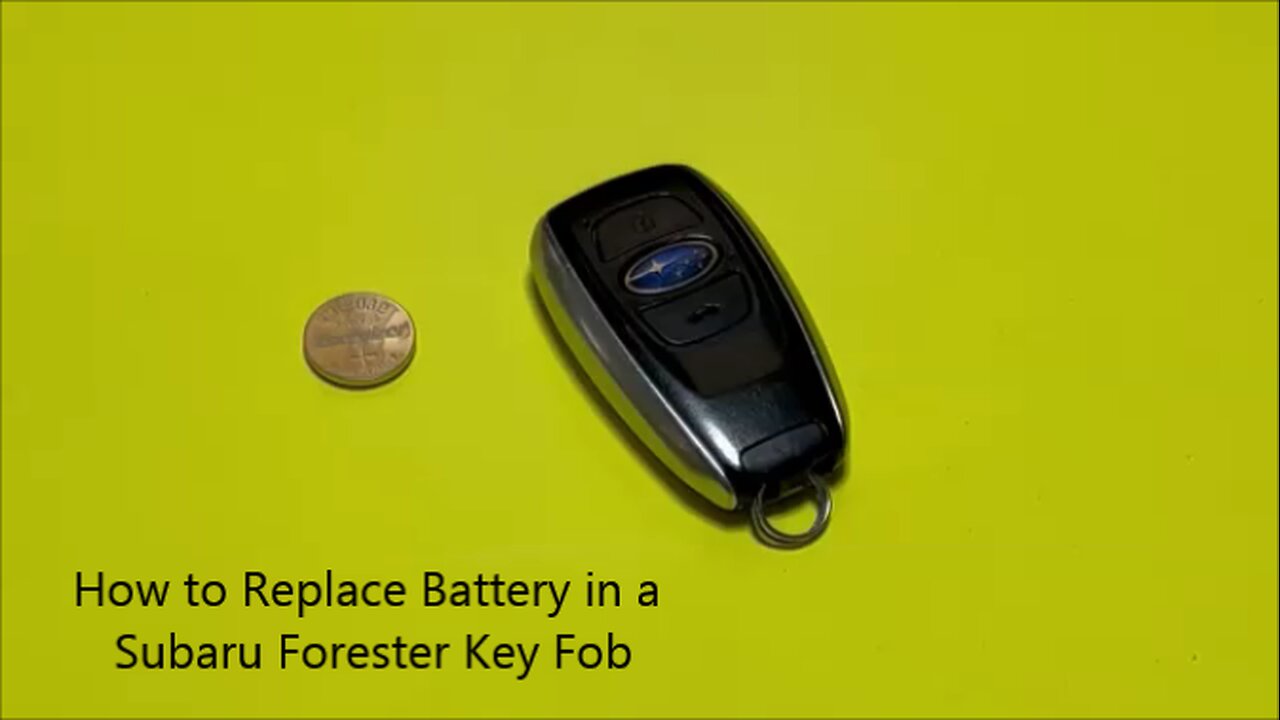 How to Replace the Battery in a Subaru Forester Key Fob