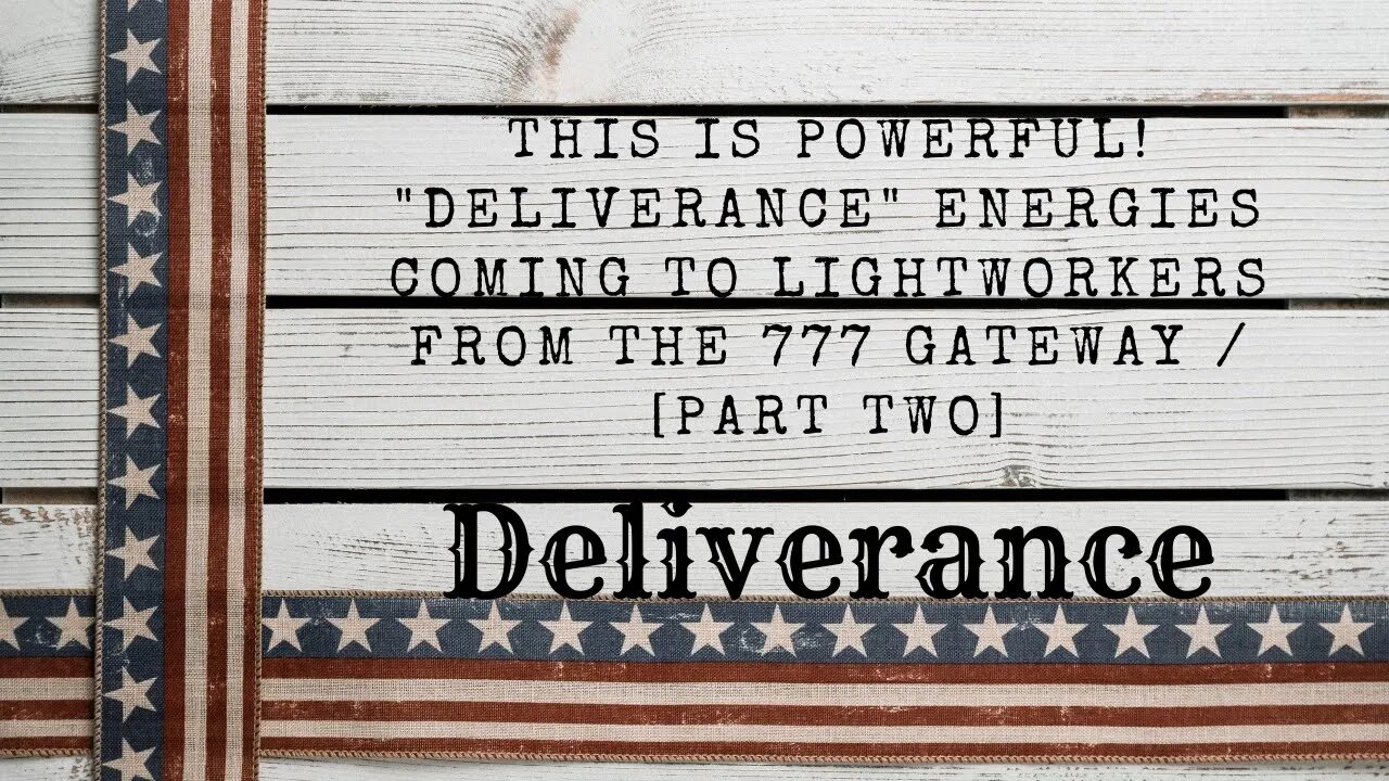 Part #2 of the "Deliverance" series. Featuring channeled message from Frederick Douglass!