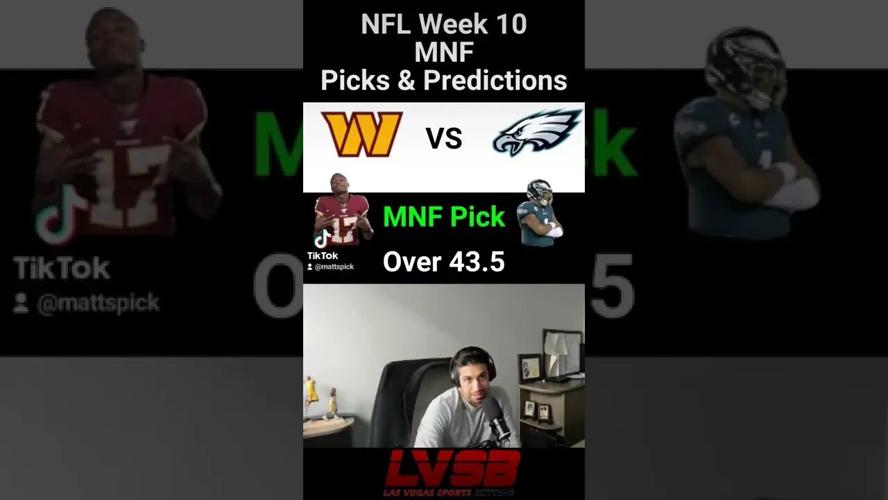 #NFL #MNF #sportspicks #Week10 #commanders vs #Eagles #freepicks #Sportsbetting #nflpredictions