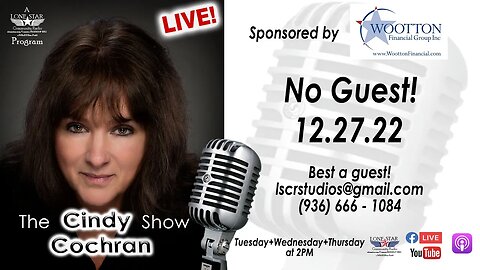 12.27.22 - The Cindy Cochran Show