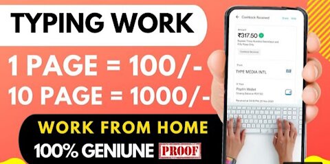 Typing work from home | Partime Job Article Writing | Earn Money text broker |