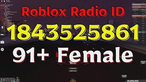 Female Roblox Radio Codes/IDs