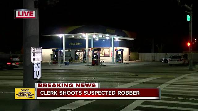 Police: Clerk shoots man in leg who tried to rob his store