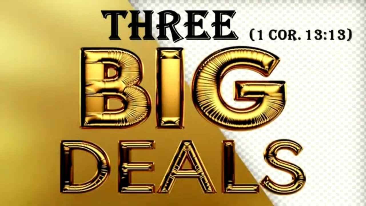 Three Big Deals - Fix the Fix