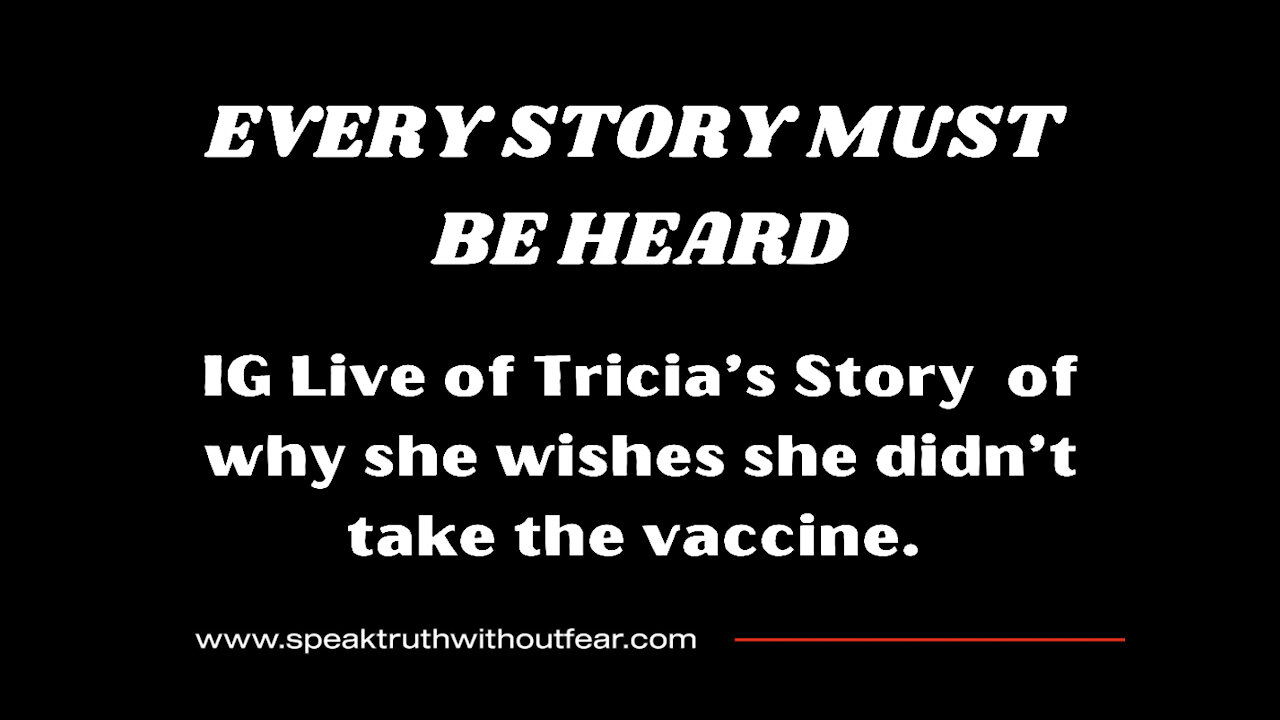 Tricia's Vaccine Story