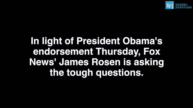 No Conflict Of Interest With Obama Endorsing Hillary Clinton For President