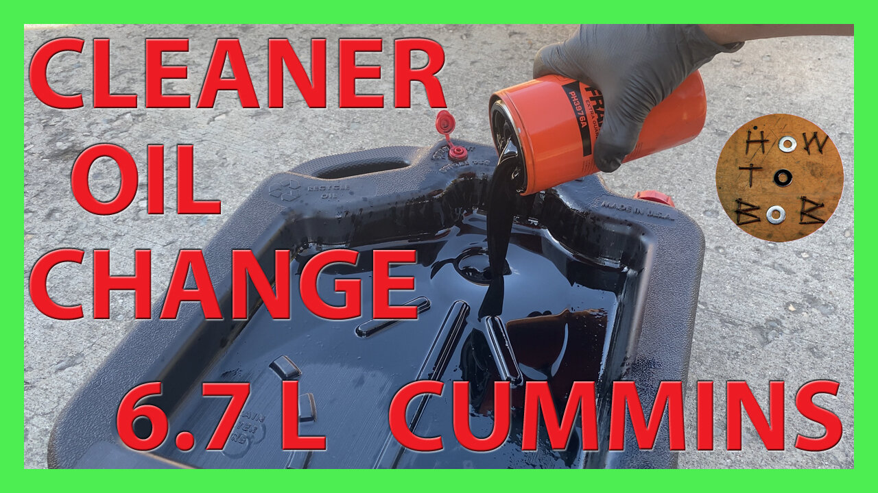 Less Mess Oil Filter Change in a 6.7L Cummins