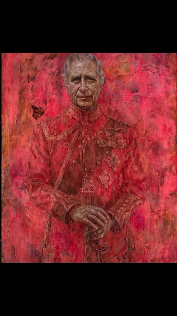 DEMONIC BAPHOMET IMAGE HIDDEN IN KING CHARLES' PORTRAIT?