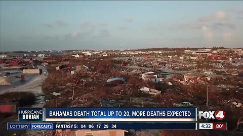 Bahamas death total rises to 20, expected to get higher