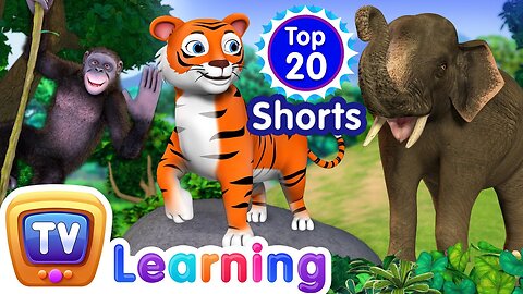 Top 20 Toddler Learning Shorts Videos for Kids Part 3 - The Asian Elephant Song and more