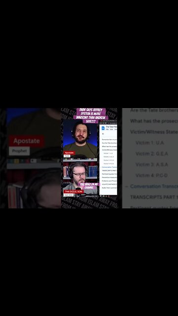 Dude says Jeffrey Epstein is more innocent than Andrew Tate #jeffreyepstein #andrewtate #tatespeech
