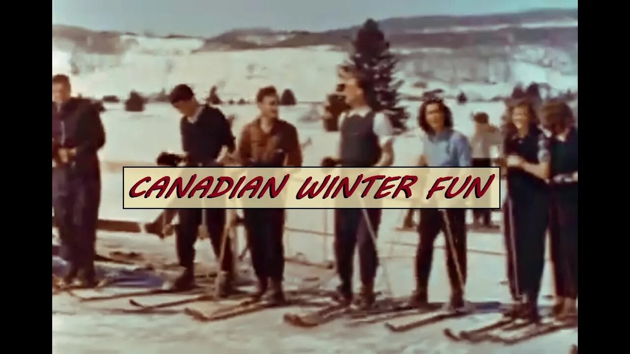 WINTER Skiing in CANADA, 1949 #reset #mudflood #oldworld