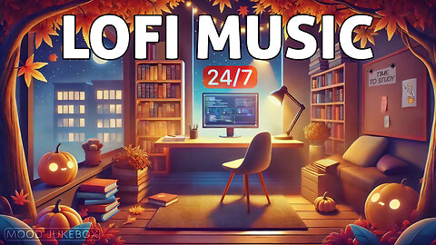 Daily Productivity 🖥️ 🎃 Autumn Lofi Study/Work Music 24/7 🔴 Deep Focus