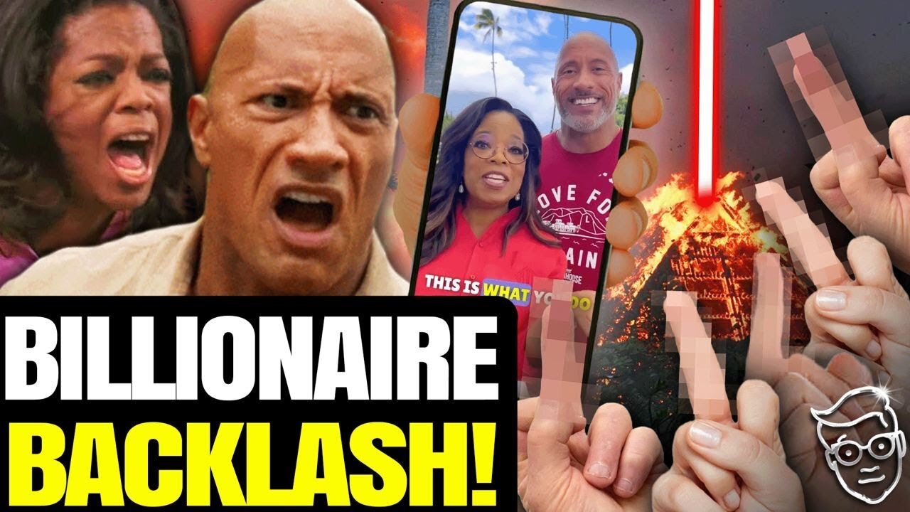 INTERNET DESTROYS OPRAH, THE ROCK FOR FRAUD MAUI 'FUNDRAISER' | 'YOU STARTED FIRES TO GET MORE LAND!