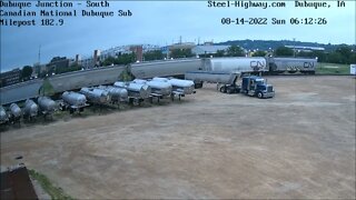 EB L565 Local at Dubuque Junction, IA and East Dubuque, IL on August 14, 2022 #steelhighway