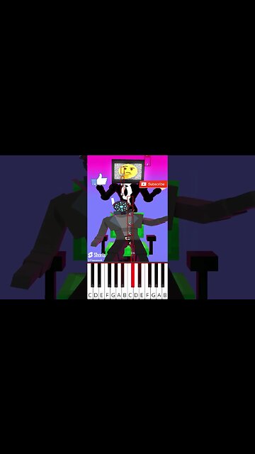 Help the Cameraman choose Left or Right (@BigTastyAnimations) Skibidi Toilet - Octave Piano Tutorial