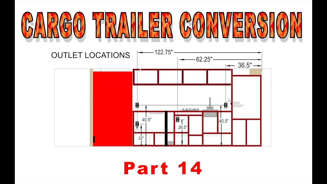 Cargo Trailer Conversion Part 14 -Layout out the electric