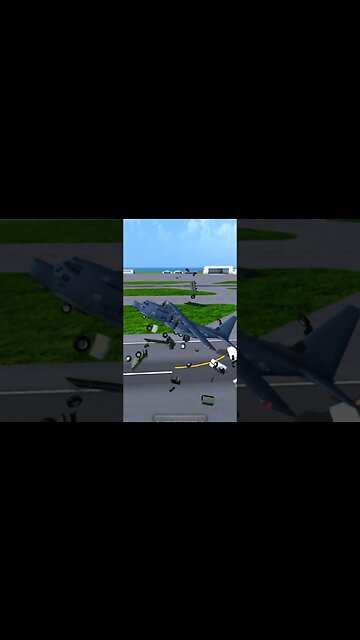 Crashing MC-130 into Vehicles | Turboprop Flight Simulator #shorts