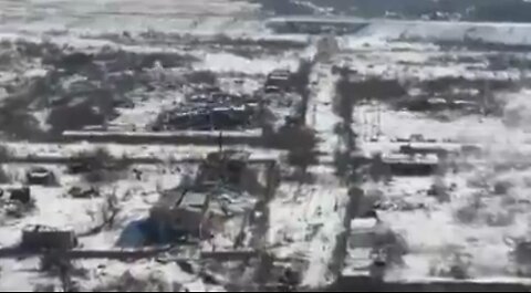 Drone video of Russian tank being destroyed while trying to advance on #Kiev