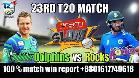 LIVE : Rocks vs DOL ,Dolphins vs Rocks Live , CSA t20 live streaming , csa t20 live