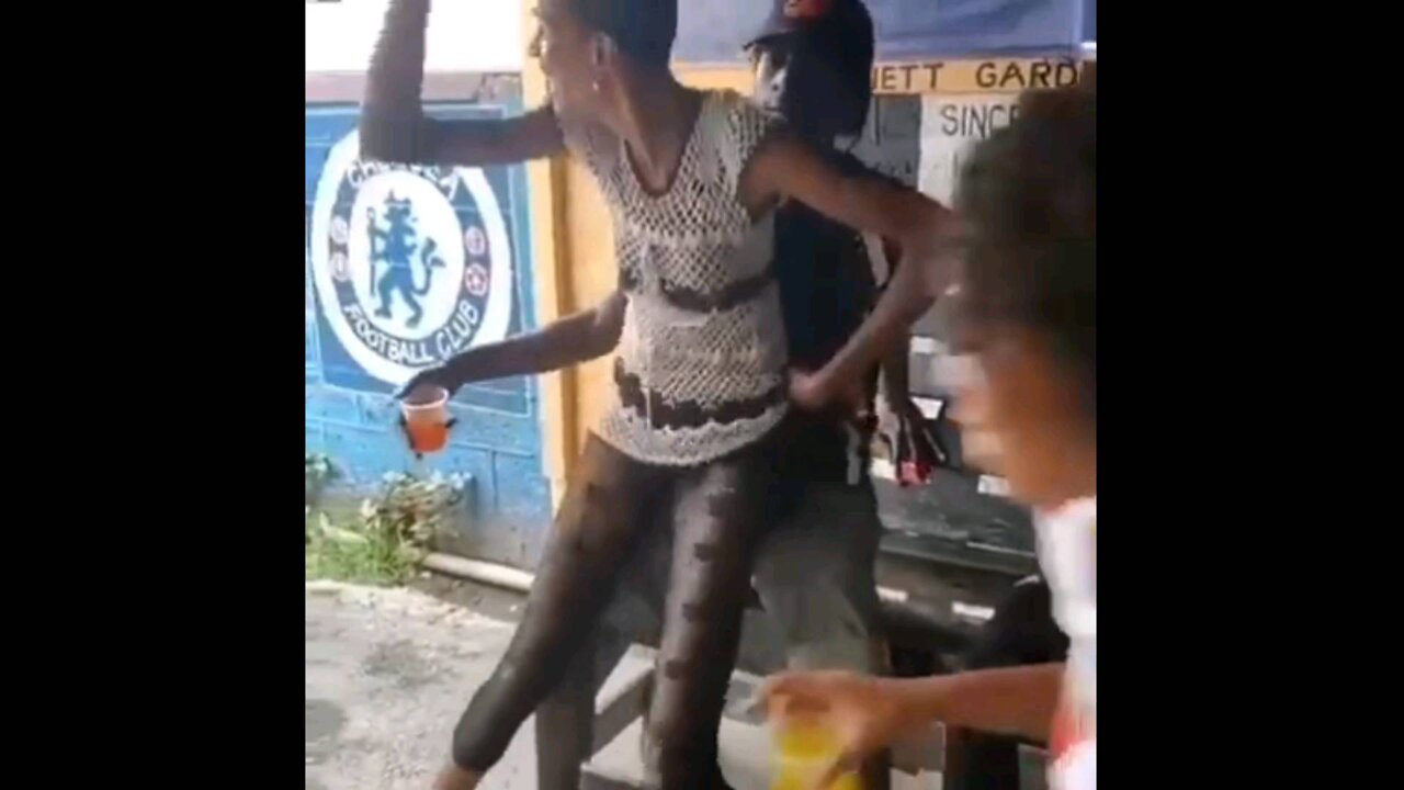 Funny video dance man and women dance watch to see what happens