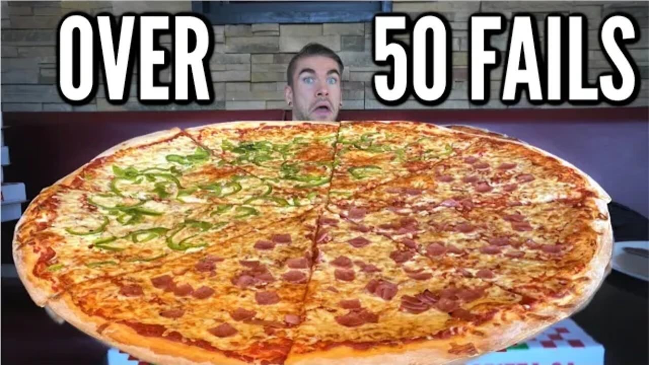 $100 MASSIVE Italian Pizza Challenge | Largest Pizza Challenge in Ontario Canada