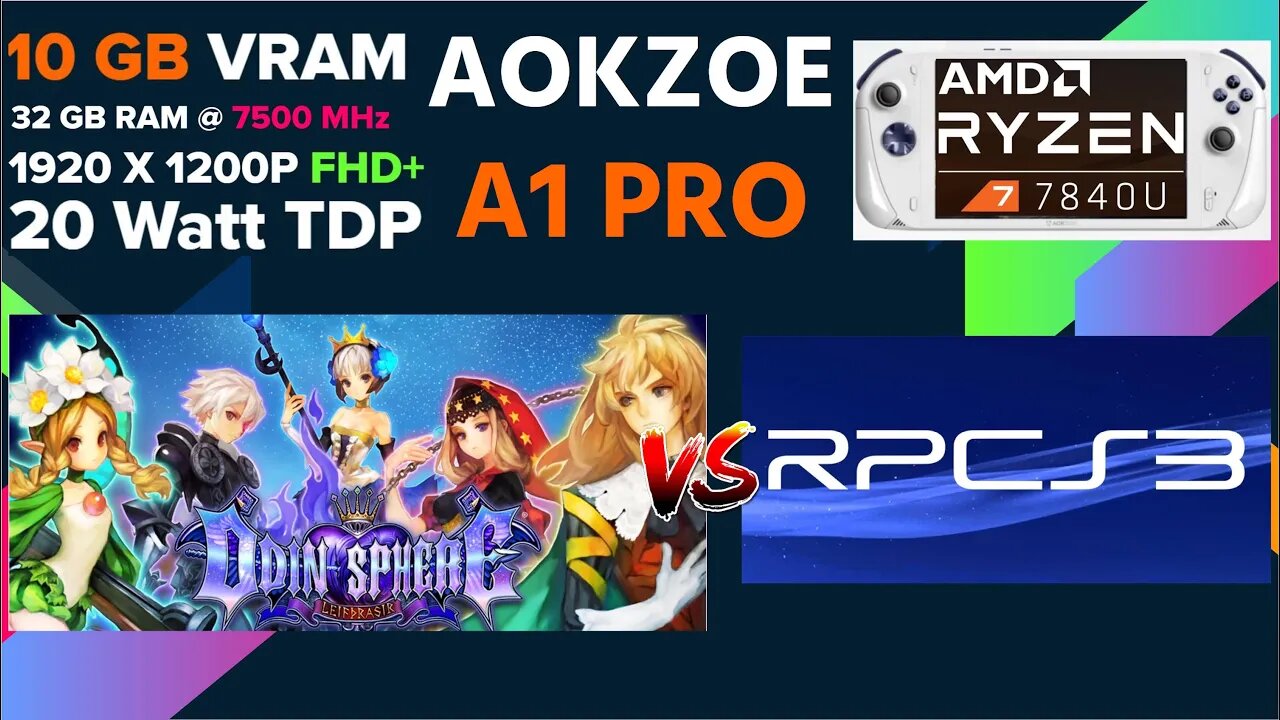 Odin Sphere Leifthrasir (RPCS3) running on AOKZOE A1 Pro "10 GB VRAM"