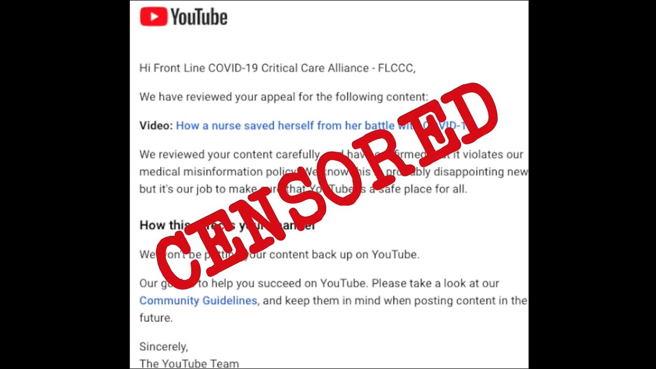 What the FLCCC is Saying that YouTube Doesn't Want You to Know