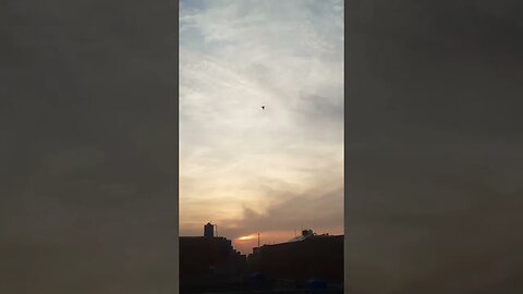 Attractive sunset view in clouds #sunset #evening #clouds #lahore #awesome