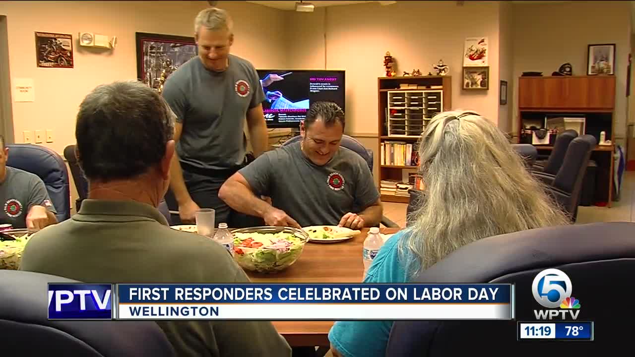 First responders celebrated on Labor Day