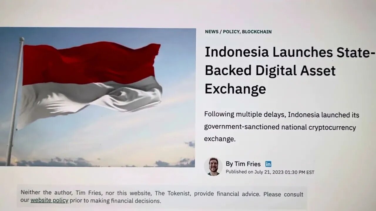 KABOOM…LOOK WHAT CRYPTO AND COMPANY INDONESIA JUST MADE AN EXCHANGE WITH???