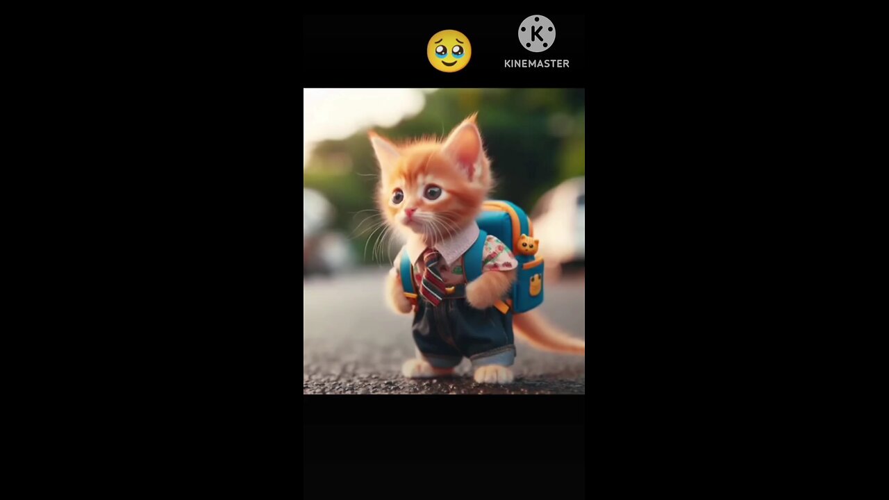 cute kitten going to school#shorts