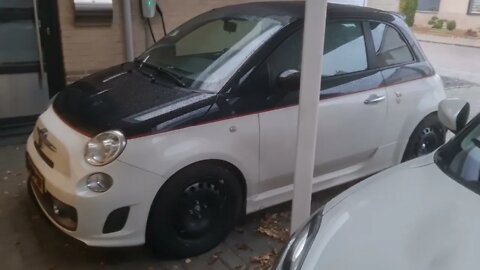 Black/Dark grey rims on white cars. Winterset Abarth 595C Turismo & ZC33S Suzuki Swift Sport Hybrid