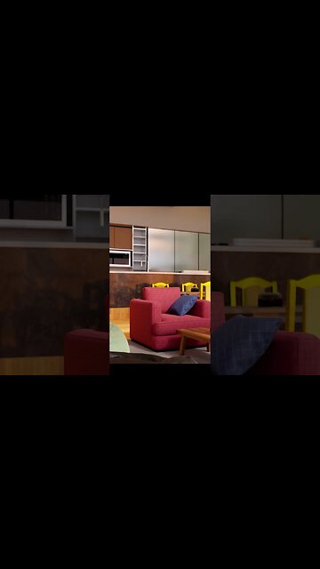 Designing the apartment from Buddy Daddies in Blender 3d