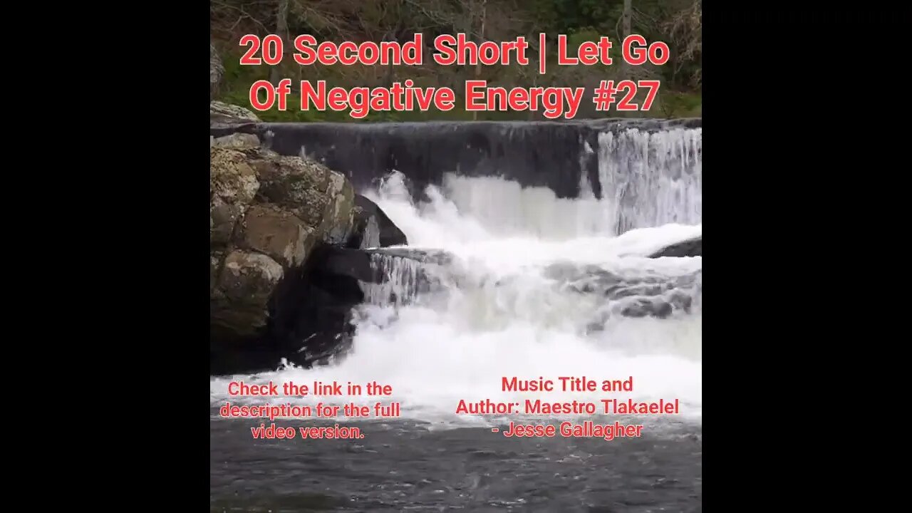 20 Second Short Of Let Go Of Negative Energy | #meditation #shorts #shortsvideo #waterfall #27