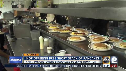 IHop giving away free short stack for National Pancake Day