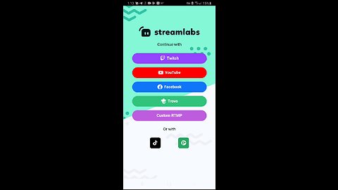 can't use streamlabs mobile app to livestream to Rumble