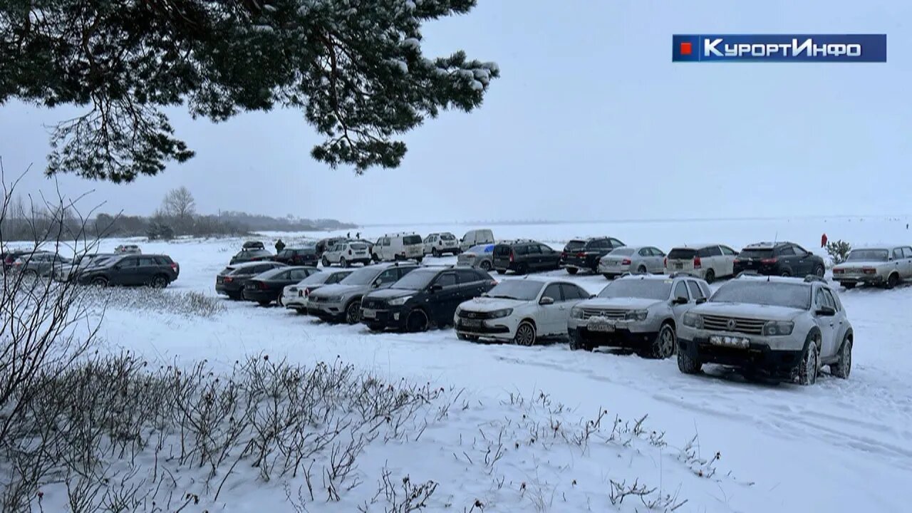 Зимняя рыбалка на Тарховском побережье теперь будет дорого обходиться автомобилистам