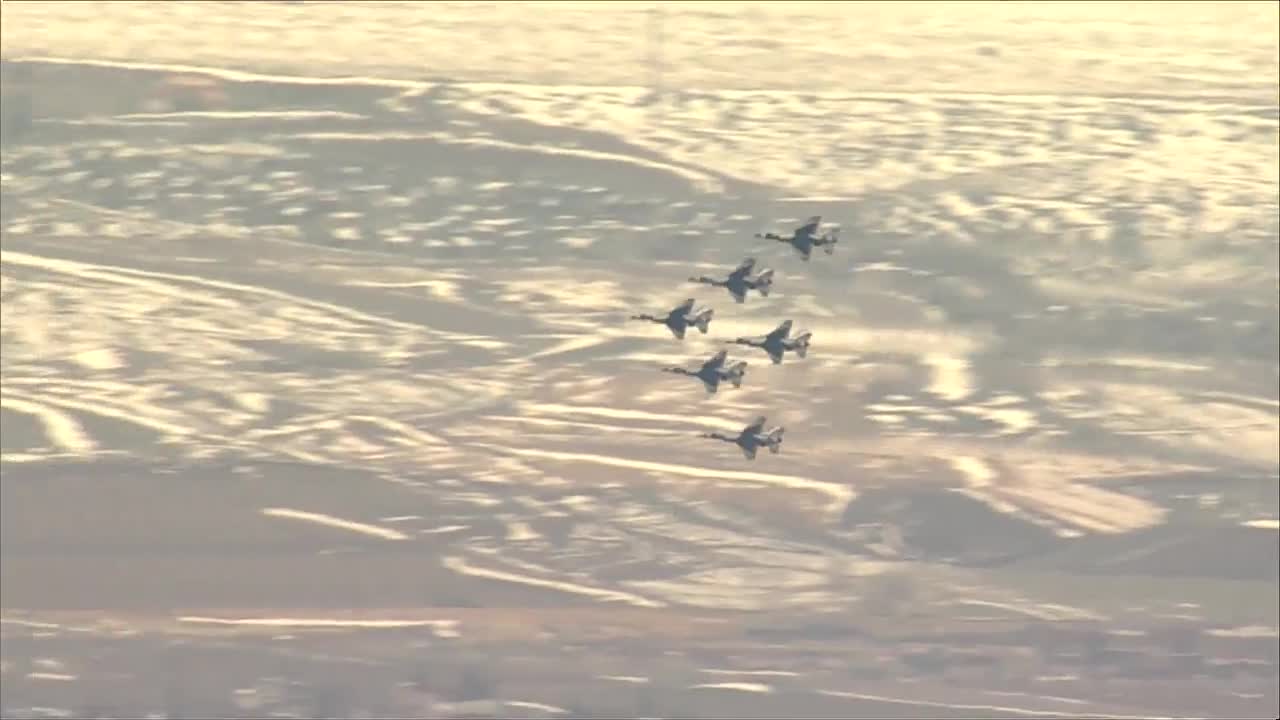 Thunderbirds fly over Colorado's Front Range to honor, salute health care workers