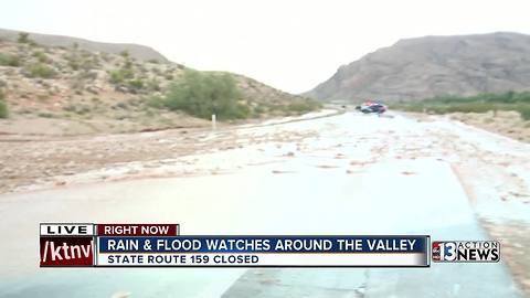 State Route 159 shut down due to monsoon storm