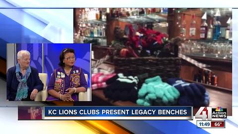 KC Lions Club presents legacy benches