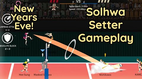 The Spike Volleyball - S-Tier Masked Sohlwa Setter Gameplay vs Nishikawa / Iron Wall