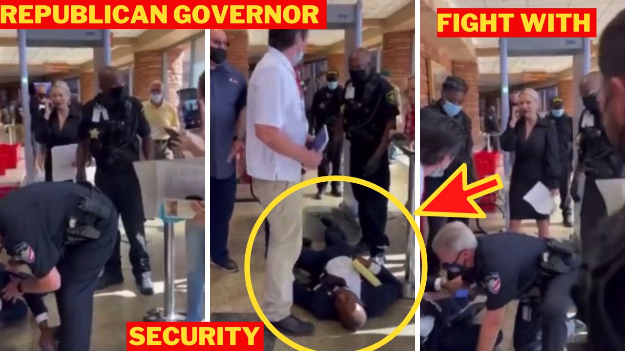 Republican Lt. Governor candidate Mack Miller got into a Fight with security.