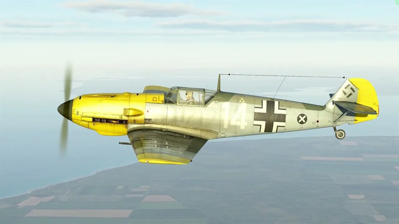 Bf109E-7 Ace in a flight (IL-2)