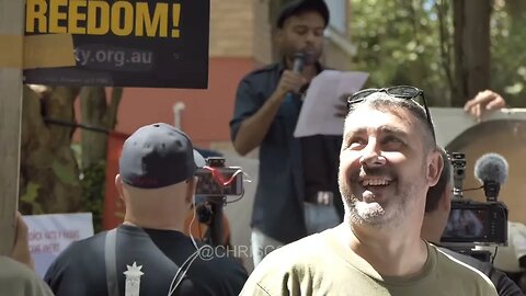 Dr Jay drops a truth bomb outside the Russian Consulate in Sydney!