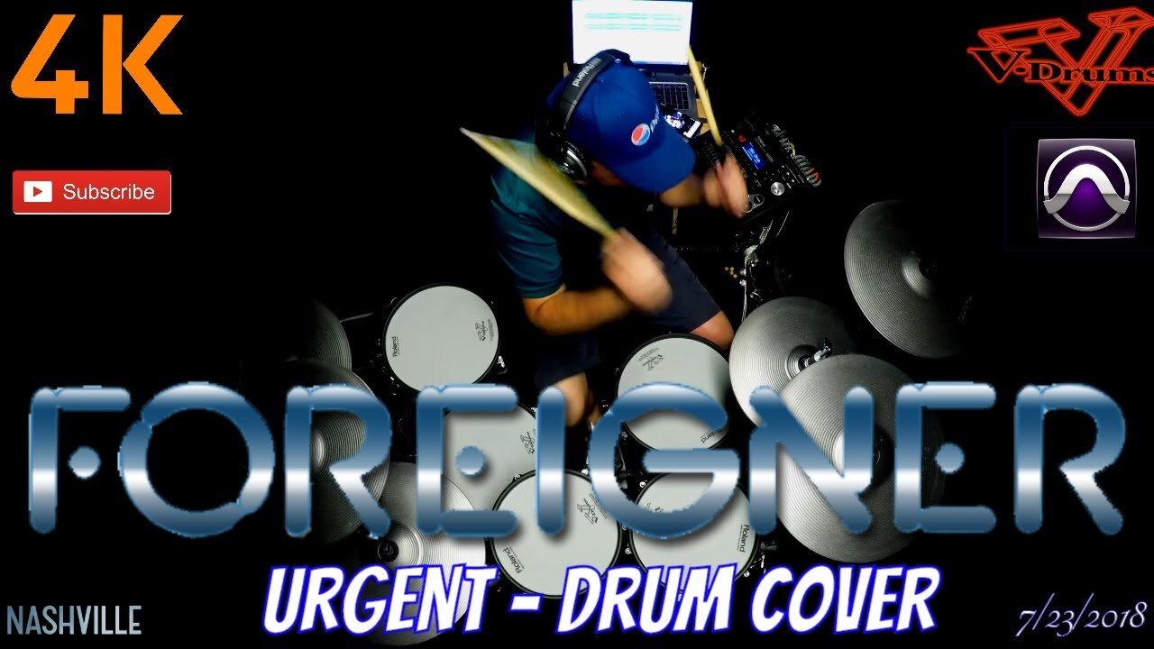 Foreigner - Urgent - Drum Cover (How it's played correctly)