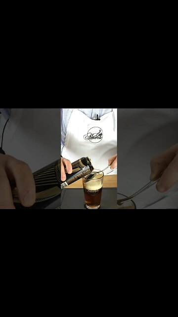 The Art of Layering: How to Pour the Perfect Black and Tan at Home #shorts