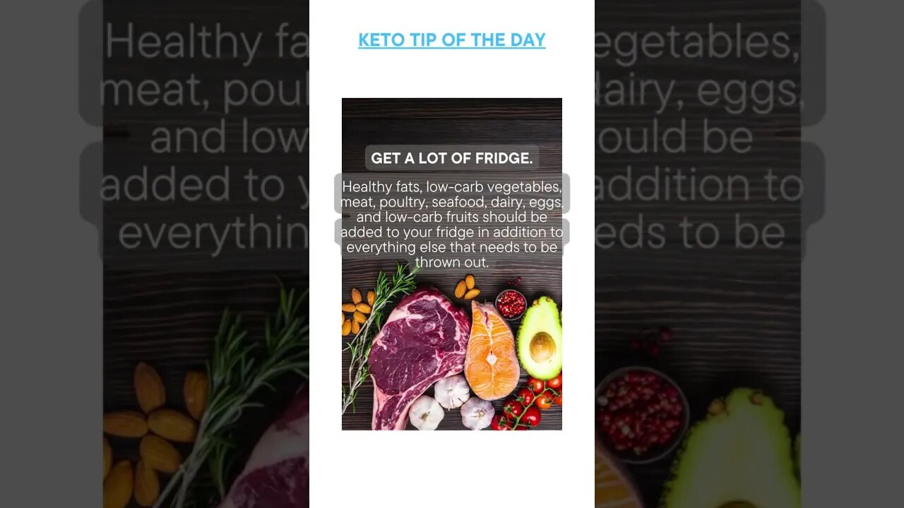 Keto Tip Of The Day - Get a Lot In Your Fridge