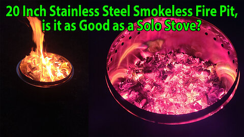 20 inch Stainless Steel Smokeless Fire Pit, but is it as good as a Solo Stove?