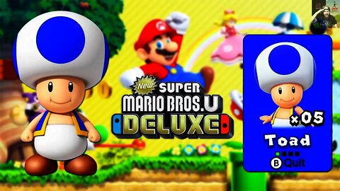 How To Play As Blue Toad in New Super Mario Bros U Deluxe!